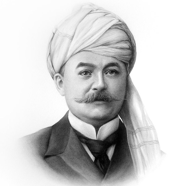 portrait drawing of Sir Acquin Martin